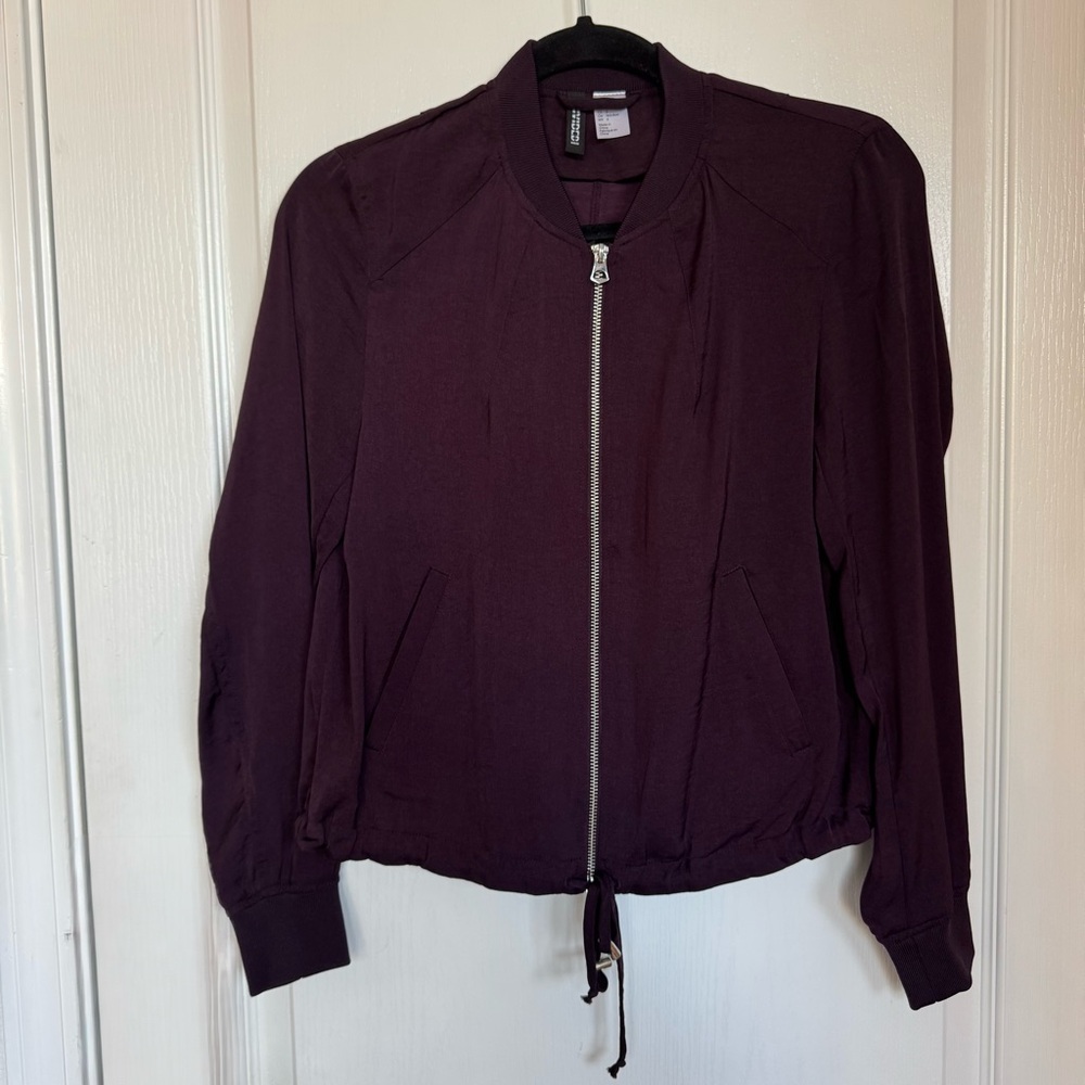 H&M Women's Purple Bomber Jacket